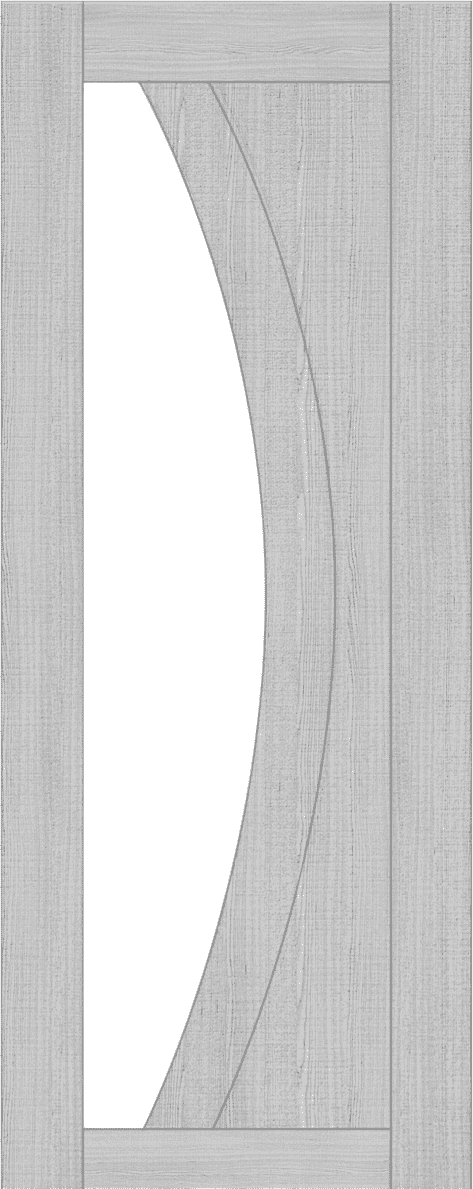 610x1981x35mm (24") Ravello Light Grey Ash Glazed - Prefinished Internal Doors