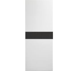 Asti White with Dark Grey Inlay - Prefinished Fire Door