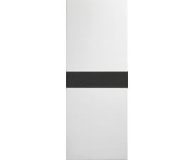 Asti White with Dark Grey Inlay - Prefinished Internal Doors