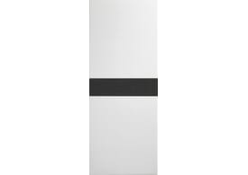 686x1981x35mm (27") Asti White with Dark Grey Inlay - Prefinished Internal Doors