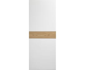 Asti White with Oak Inlay - Prefinished Internal Doors