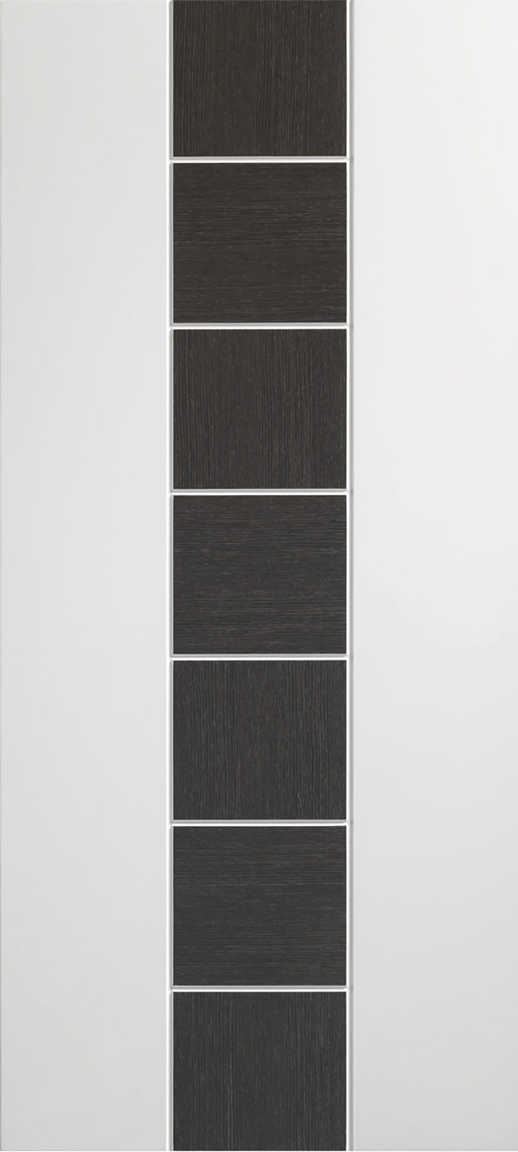 838x1981x35mm (33") Messina White with Dark Grey Inlay Prefinished