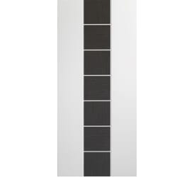 Messina White with Dark Grey Inlay - Prefinished Internal Doors