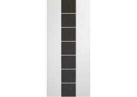 838x1981x35mm (33") Messina White with Dark Grey Inlay - Prefinished Internal Doors