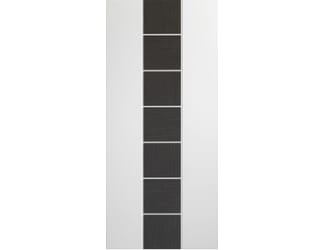 Messina White with Dark Grey Inlay - Prefinished Internal Doors