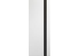 838x1981x35mm (33") Praiano White with Dark Grey Inlay - Prefinished Internal Doors
