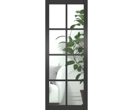 1981 x 762 x 35mm Mayfair Black 8L Glazed Internal Doors