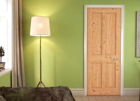 Rustic Oak Edwardian 4 Panel - Prefinished Internal Doors