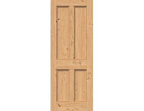 Rustic Oak Edwardian 4 Panel - Prefinished Internal Doors