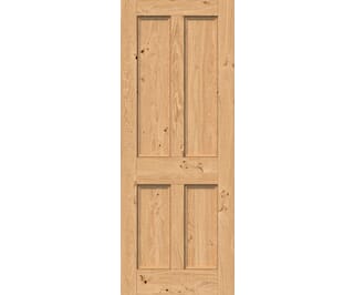 Rustic Oak Edwardian 4 Panel - Prefinished Internal Doors