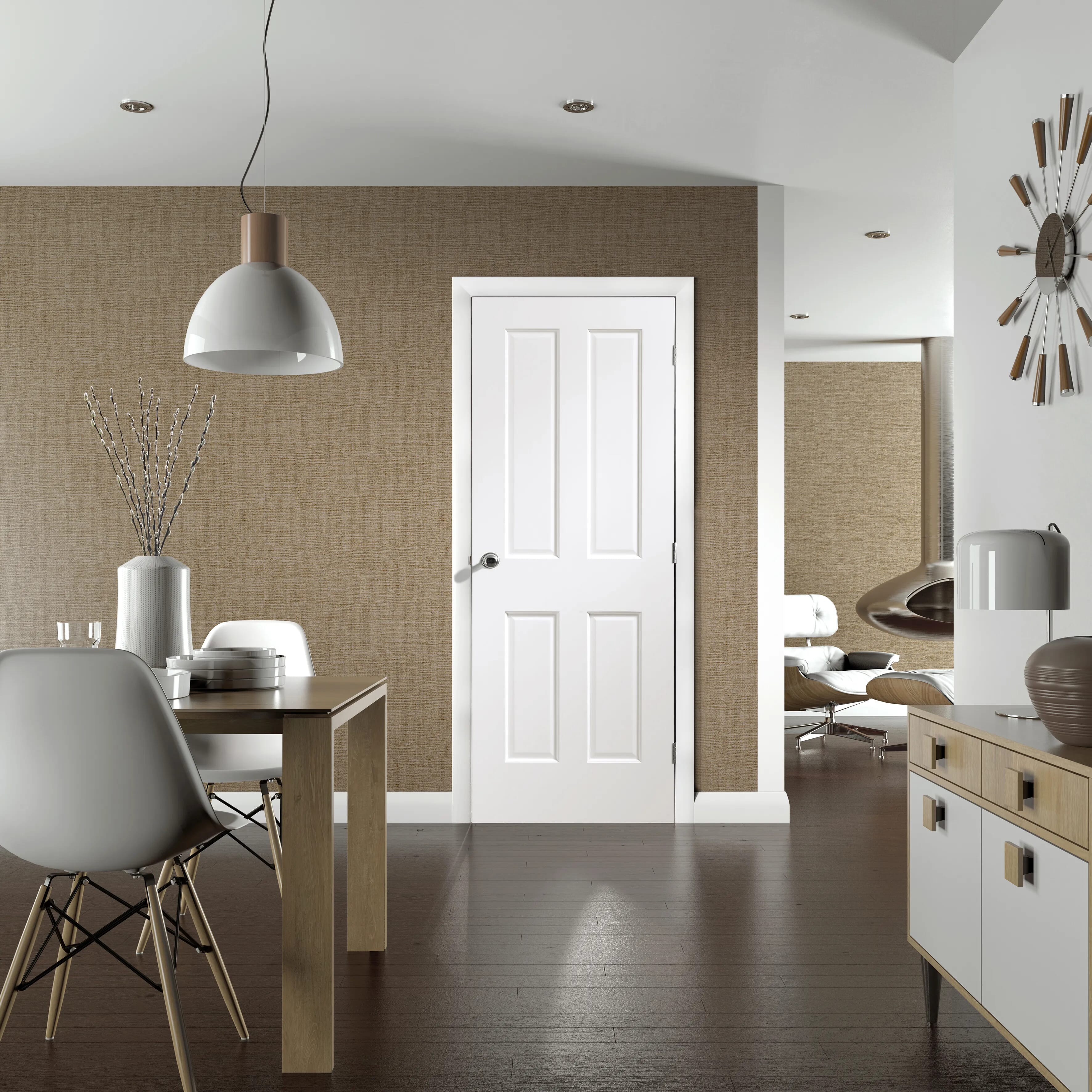 White Moulded 4 Panel Textured Internal Doors By Premdor At Express Doors Direct