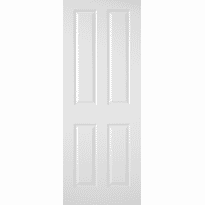 Premdor White Moulded Textured 4 Panel Fire Door