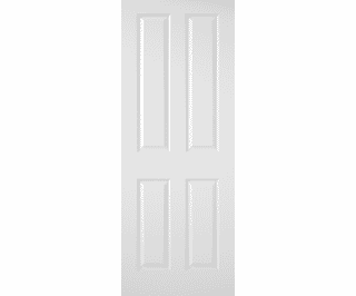 Premdor White Moulded Textured 4 Panel Fire Door