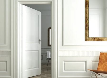 White Moulded Smooth 2 Panel Internal Doors