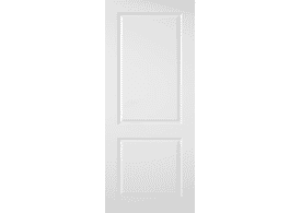 1981mm x 762mm x 44mm (30") White Moulded Smooth 2 Panel Fire Door by Premdor