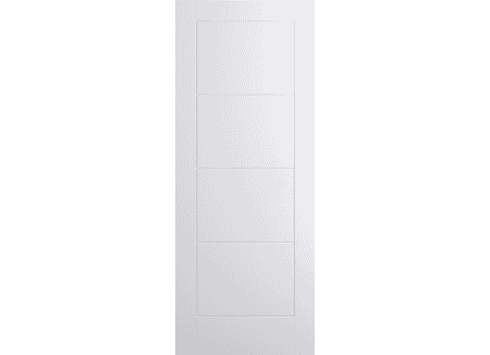 White Moulded Ladder 4 Panel Fire Door