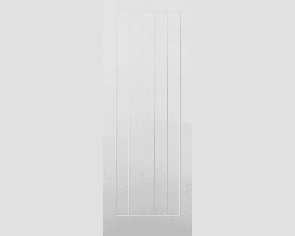 1981mm x 610mm x 44mm (24") White Moulded Vertical 5 Panel Internal Doors