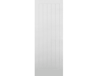 Premdor White Moulded Vertical 5 Panel Fire Door