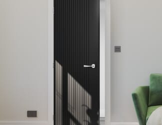 Malmo Black - Prefinished Fire Door