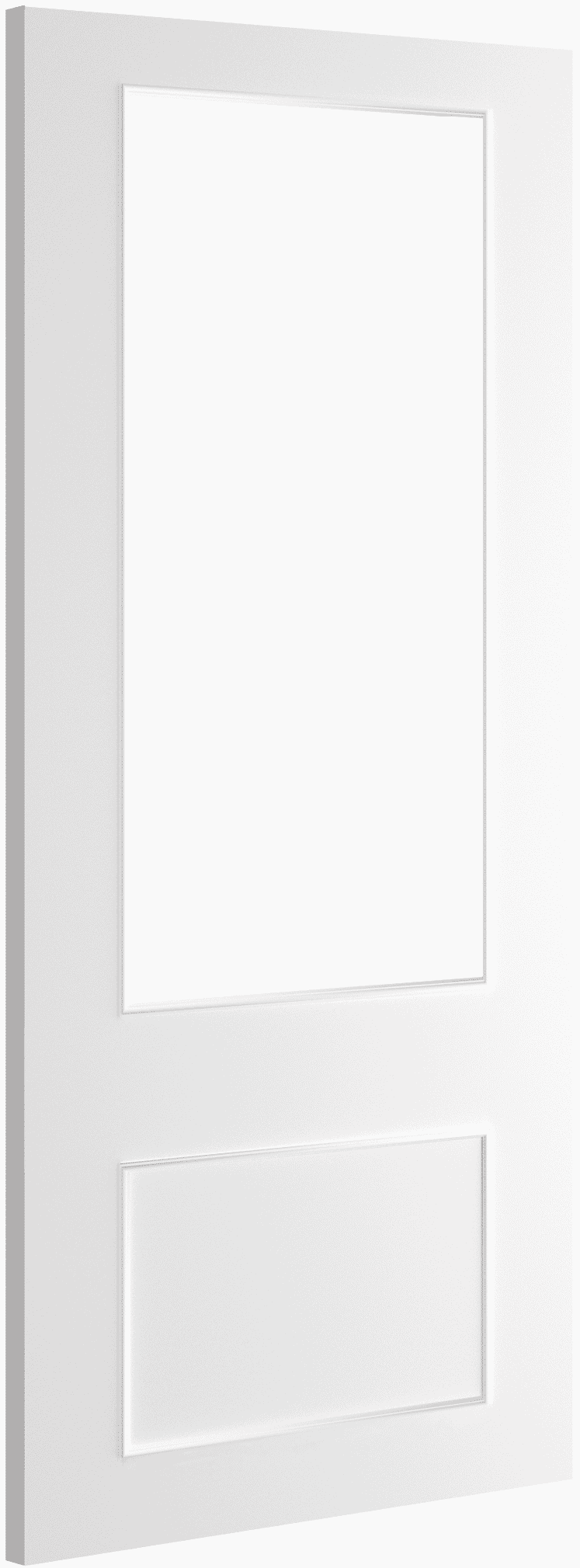 838x1981x35mm (33") Sandringham Clear Glazed White Internal Doors at