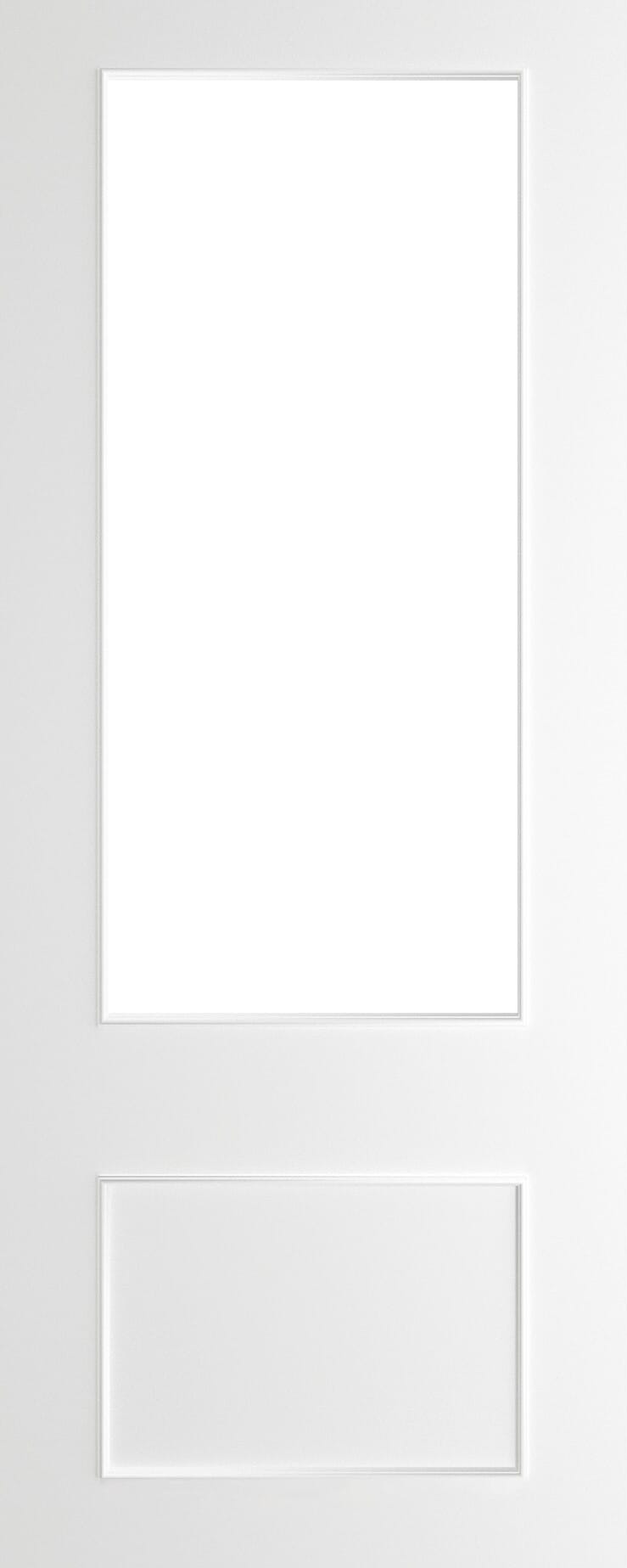 610x1981x35mm (24") Sandringham Clear Glazed White Internal Doors at