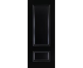 686x1981x44mm (27") Sandringham Black - Prefinished Fire Door