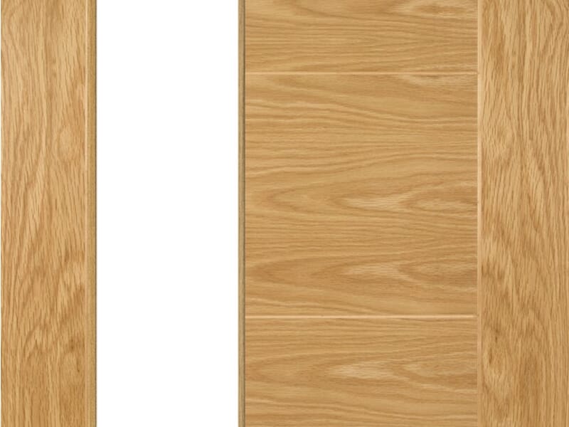 686x1981x35mm (27") Seville Oak 1SL Glazed - Prefinished Internal Doors at Vivid Doors Price Comparisons | Compare The Build