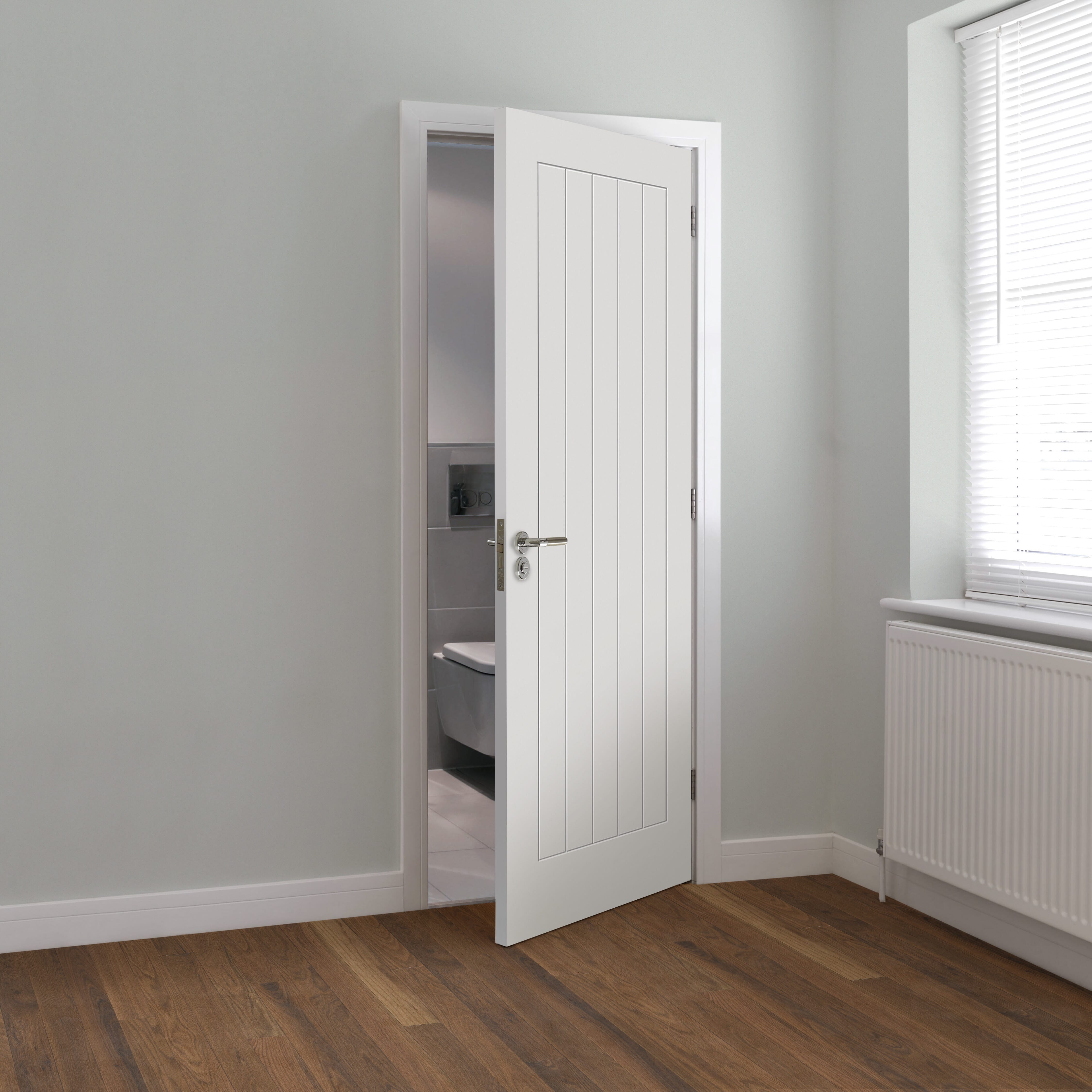 2040mm x 926mm x 44mm White Thames Door