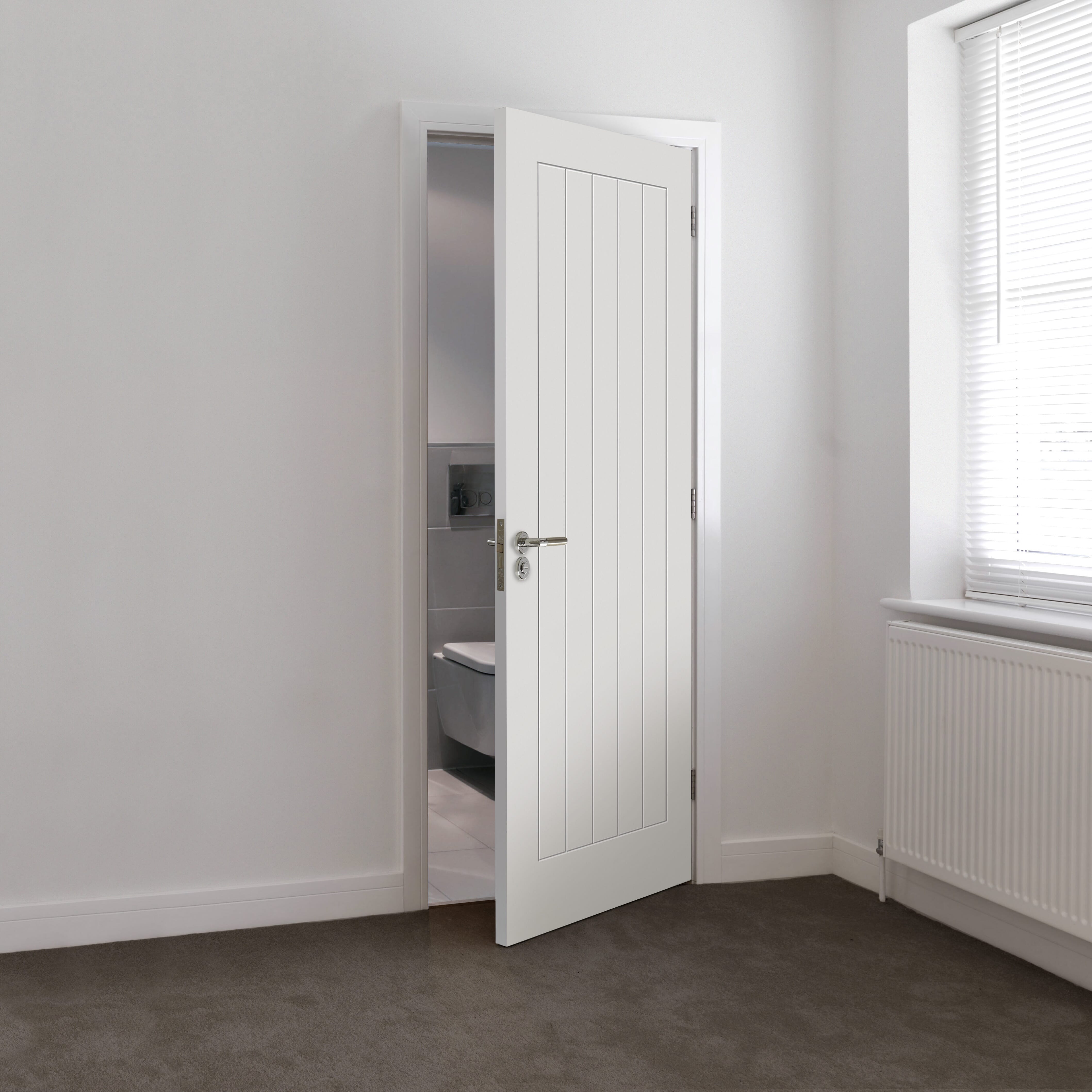 2040mm x 926mm x 44mm White Thames Door
