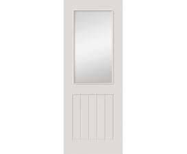 1981mm x 686mm x 35mm (27") White Thames Half Light Glazed Internal Doors