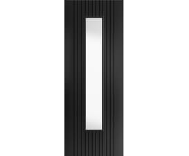 1981mm x 610mm x 35mm (24") Aria Black Glazed Laminate Internal Doors