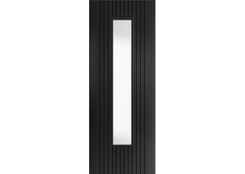 1981mm x 610mm x 35mm (24") Aria Black Glazed Laminate Internal Doors