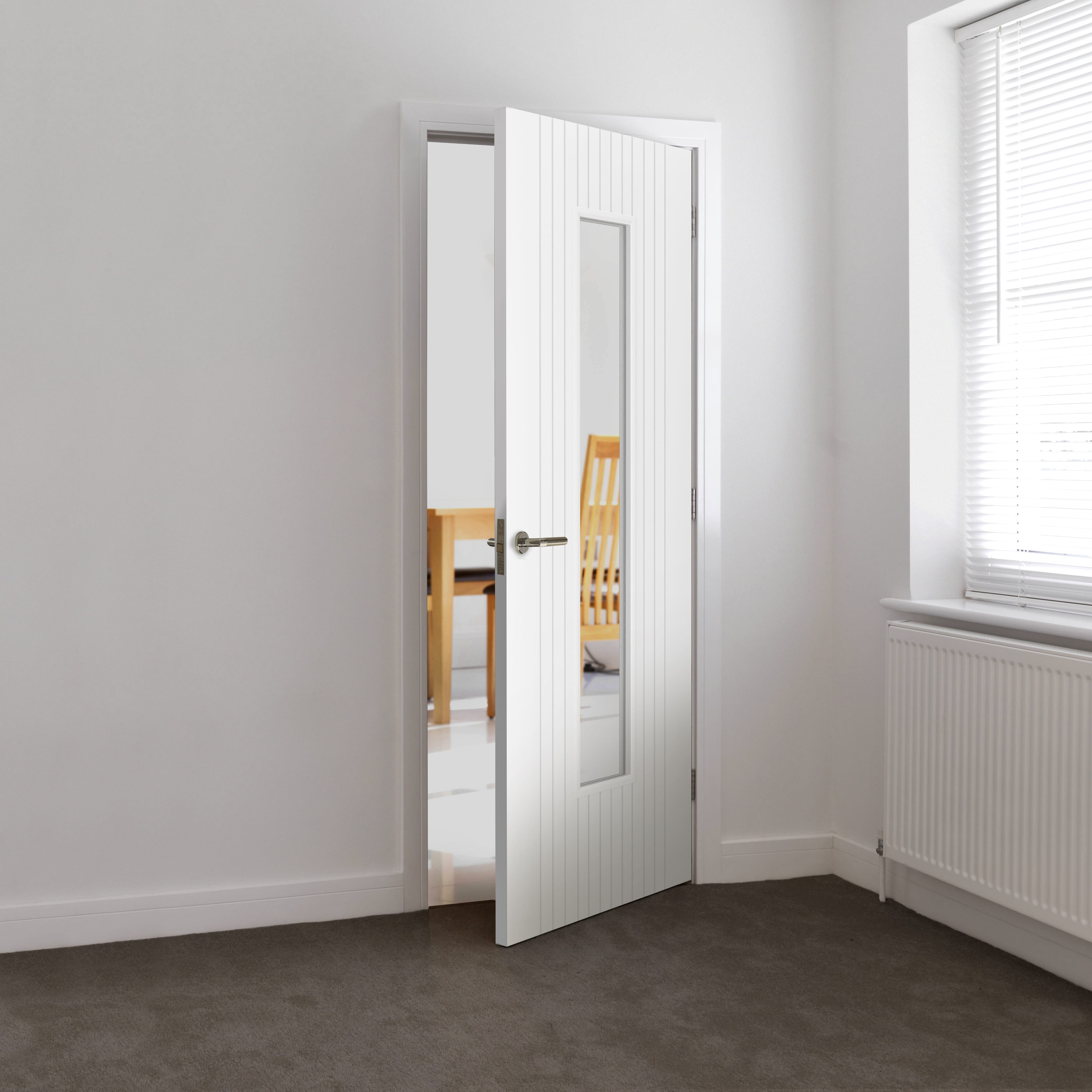 Aria White Glazed Internal Doors at Vibrant Doors