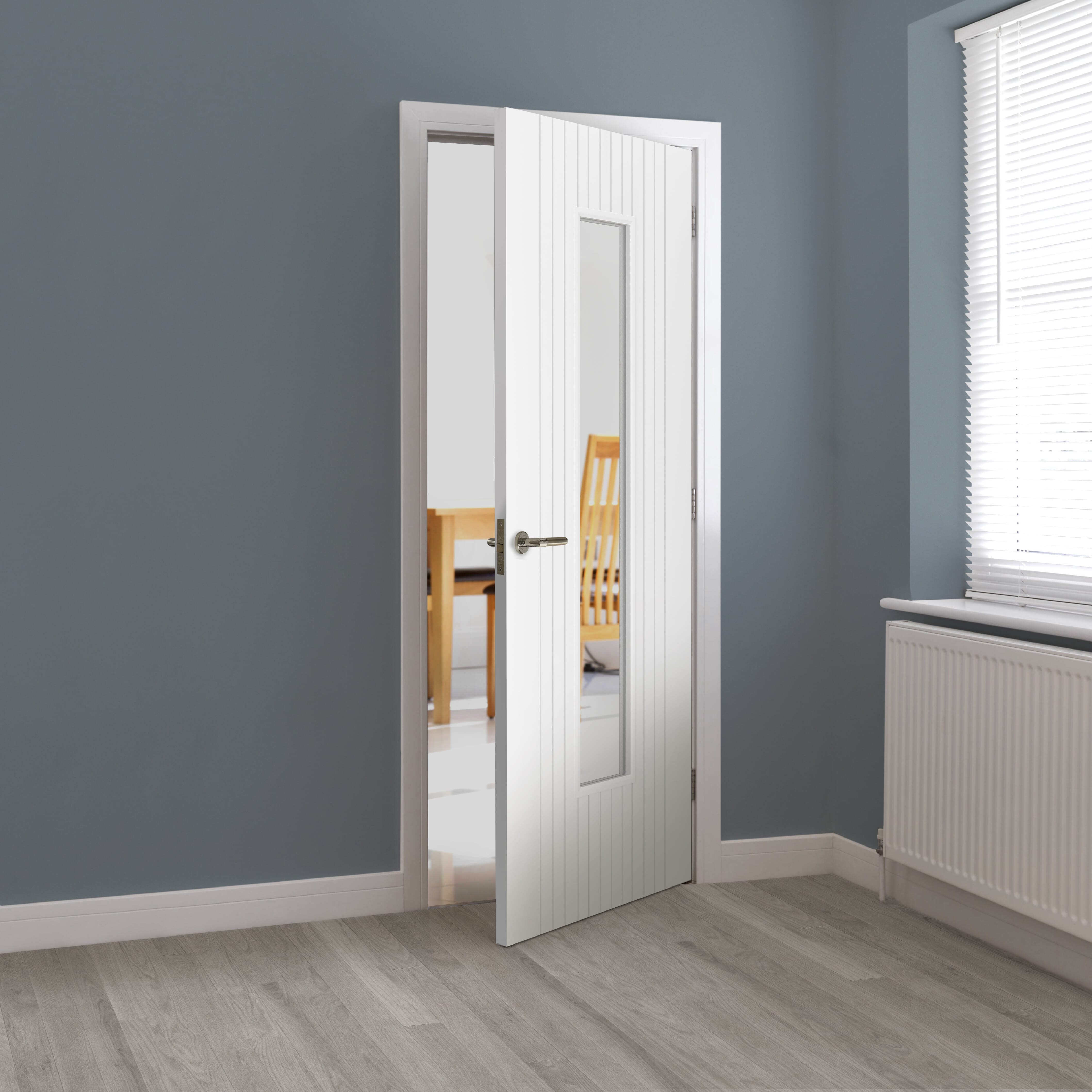 Aria White Glazed Internal Doors at Vibrant Doors