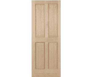 Classical Oak 4 Panel with Raised Mouldings Internal Doors