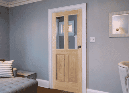 Classical Oak Clear Glazed with Raised Mouldings Internal Doors