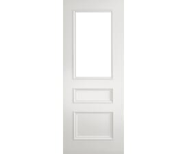 686x1981x44mm (27") Mayfair White Clear Glazed Fire Door