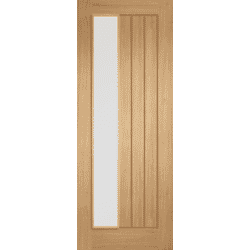 Mexicano Oak Offset – Frosted Glazed Prefinished Door
