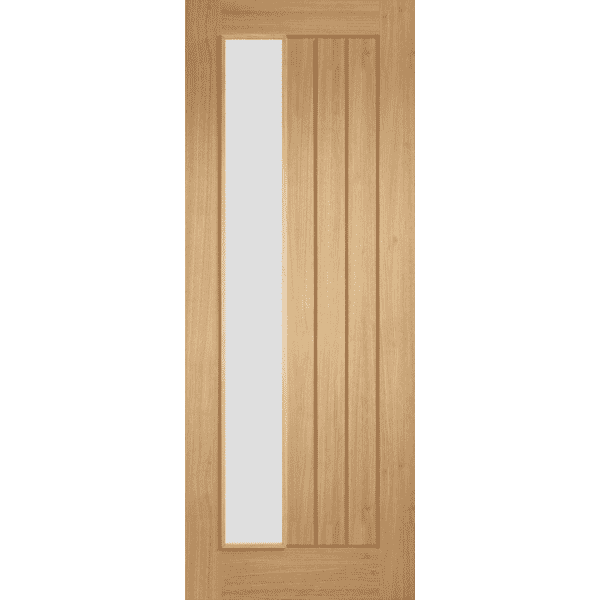Off Set Doors Mexicano Oak Offset - Frosted Glazed Prefinished Internal Doors at ...