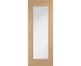Oak Carini 1L Clear Glazed Internal Doors