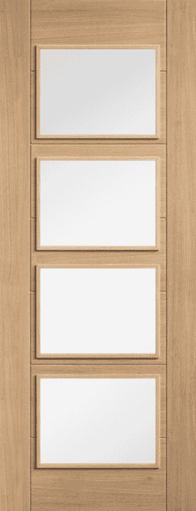 Oak Carini 4 Light - Prefinished Internal Doors