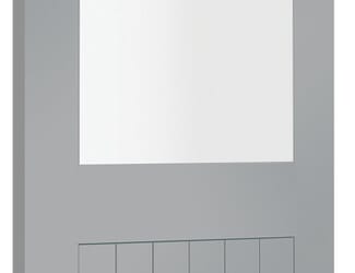 Suffolk Storm Grey 1L - Clear Glass Internal Doors