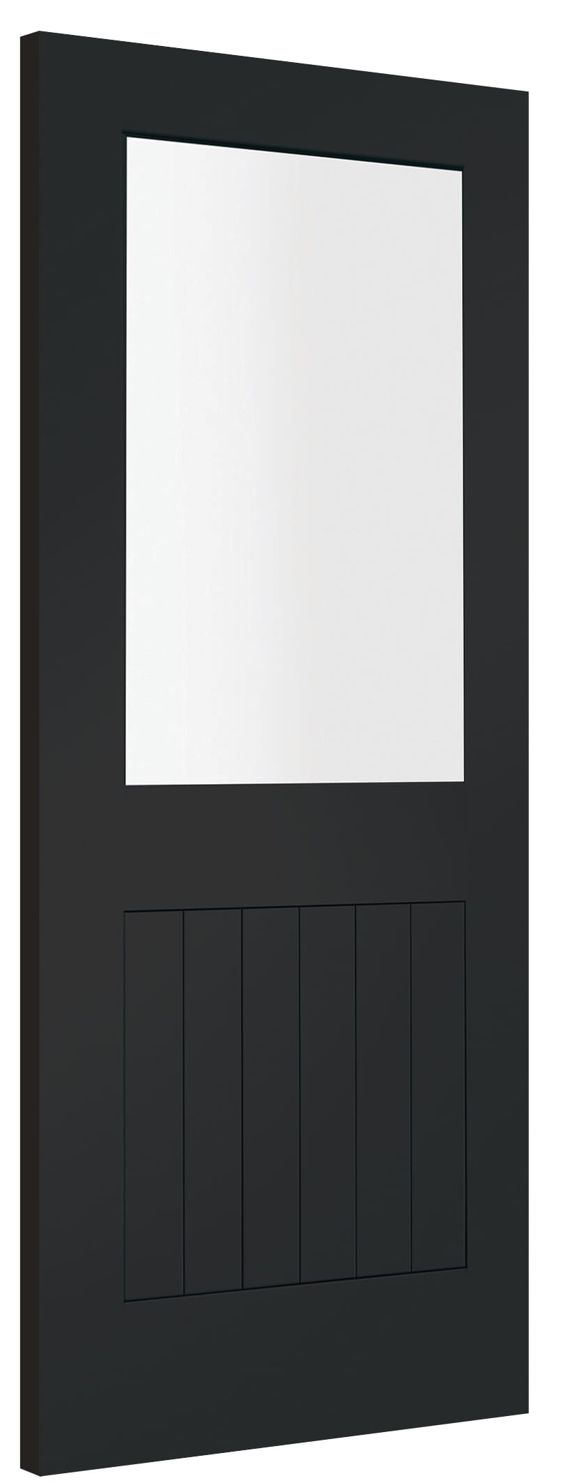 610x1981x35mm (24") Suffolk Cosmos Black 1L Clear Glass Internal