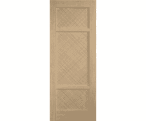 Alvin 3 Panel Oak - Prefinished Internal Doors