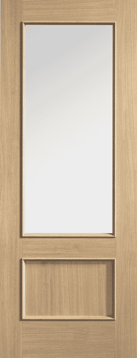 726x2040x40mm Murcia Clear Glazed Oak - Prefinished Internal Doors