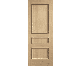 726x2040x44mm Toledo 3 Panel Oak - Prefinished Internal Doors