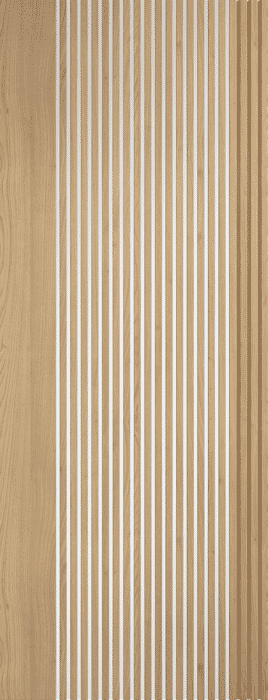 686x1981x35mm (27") Melbourne Clear Glazed Oak - Prefinished Internal Doors