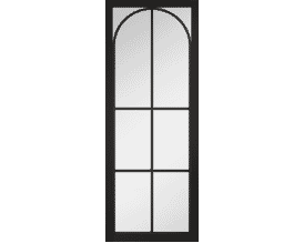 Astoria Clear Glass Black - Prefinished Internal Doors