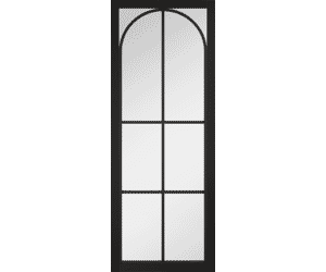 Astoria Clear Glass Black - Prefinished Internal Doors