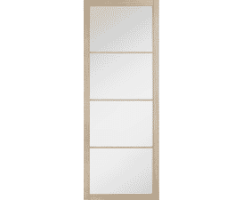 Soho Blonde Oak - Clear Glass Internal Doors